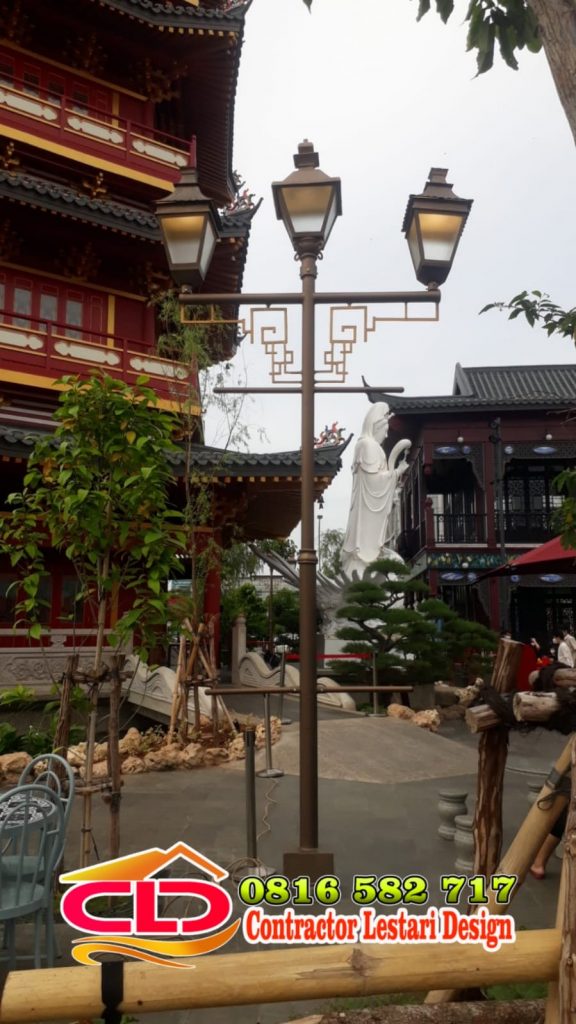 ampu PJU, tiang lampu, jasa pembuatan lampu PJU