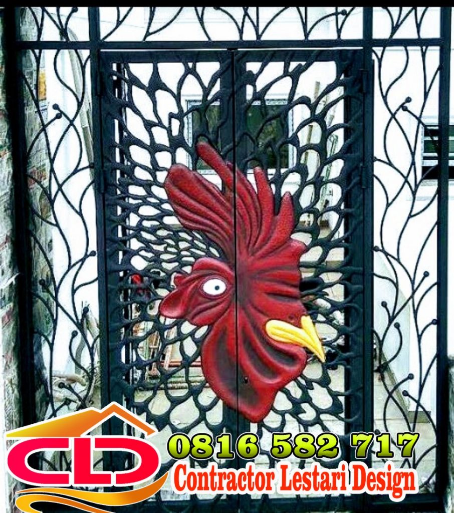 ornamen besitempa, ornamen pagar, ornamen pintu pagar