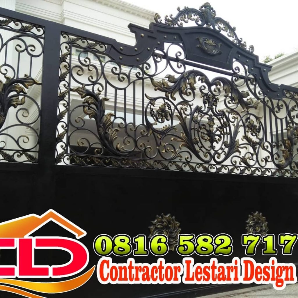 pagar mewah, pagar orang kaya, pagar sultan kalimantan