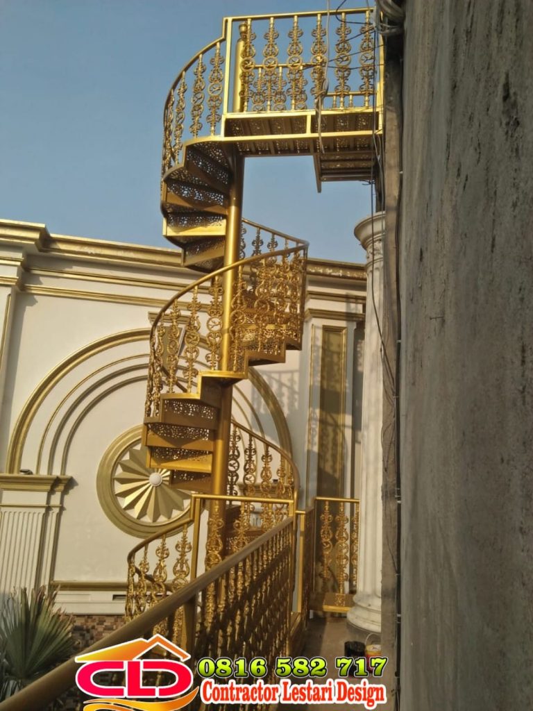 tangga antik, tangga mewah, tangga luar rumah,tangga monyet